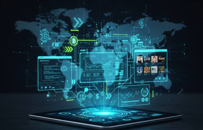 Modern commerce and global data visualization